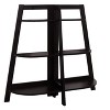 TOAOTBNBO 3 Tier Ladder Storage Bookcase, Small Bookshelf with Middle Beam Display Freestanding Shelves for Home Office - 2 of 4