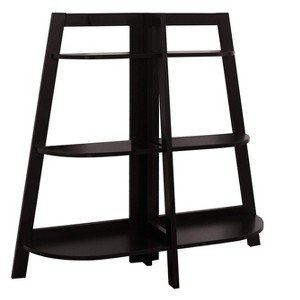 Bookshelf, Bookcase, Etagere, 3 Tier, 48"h, Office, Bedroom, Brown Laminate, Contemporary, Modern - 1 of 4