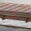 NicBex 49" Modern Velvet Ottoman Bench,Plush Foot Stool with Metal Frame,Entryway Bench for Living Room&Bedroom,Stylish Foot Rest & Extra Seating - 4 of 4