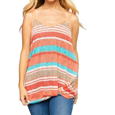 Women's Bottom Twist Tank Top - Lovely Melody
