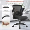 KERDOM Office Chair, Ergonomic Desk Chair with Adjustable Lumbar Support, Rolling Swivel Executive Computer Chair, Black - 4 of 4