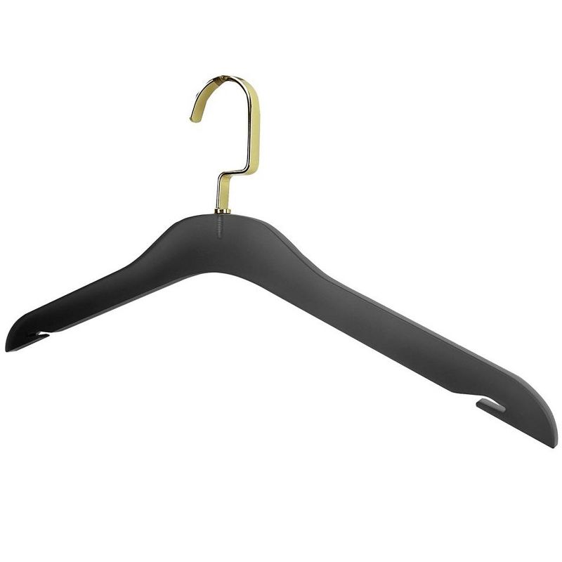 Designstyles Smoke and frost Acrylic Clothes Hangers, Luxurious and Heavy-Duty with Gold Hooks, Beautiful Home Decor - 10 Pack, 3 of 9