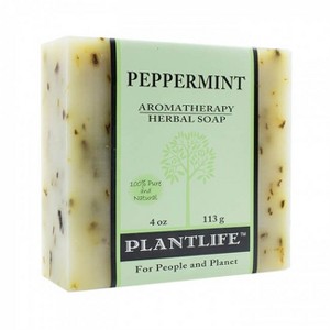 Plantlife Peppermint Bar Soap - Moisturizing and Soothing Soap for Your Skin - Hand Crafted Using Plant-Based Ingredients - Made in California 4oz Bar - 1 of 4