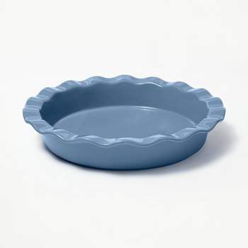 9" Round Stoneware Ruffle Pie Dish - Figmint™
