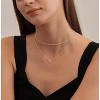 HTUTWOO Diamond Necklaces for Women, Dainty 14k Gold/Sterling Silver Choker Necklace Simple Gold Plated CZ Jewelry Necklaces for Women Trendy Gifts - 3 of 4