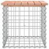 vidaXL Garden Bench Natural wood color, Silver - 4 of 4