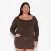 Women's Long Sleeve Seamless Square Neck Blouse - Wild Fable™ - 2 of 3