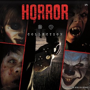 Trends International 2025 Horror Collection Wall Calendar: Monthly Planner, 12x12 Inches, Multicolored, All Ages - 1 of 4