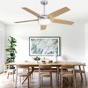Bella Depot 52" Modern Silver Ceiling Fan with LED Light - 3 of 4