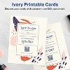 Avery Printable Rectangle Cardstock, 8.5" x 11", Ivory Cardstock, Laser/Inkjet Cards, 50 Total - 2 of 4