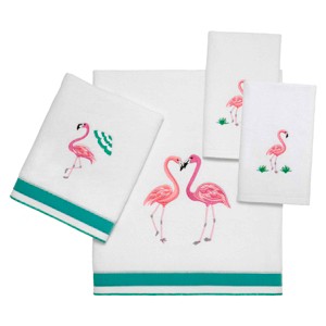 Avanti Linens Flamingo Paradise 4-Piece Towel Set - 1 of 3