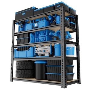 MDF Adjustable Heavy Duty Metal Shelving Unit for Garage,Pantry,Storage,Toolsheds, Warehouses - 1 of 4