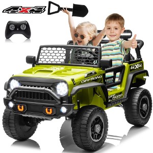 JOYRACER 24V 4WD 4-Wheeler Ride-On Truck Toys, 2-Seater Kids Electric Car w/ Remote, 7AH Battery, Spring Suspension, Bluetooth, Gift for Boys & Girls - 1 of 4