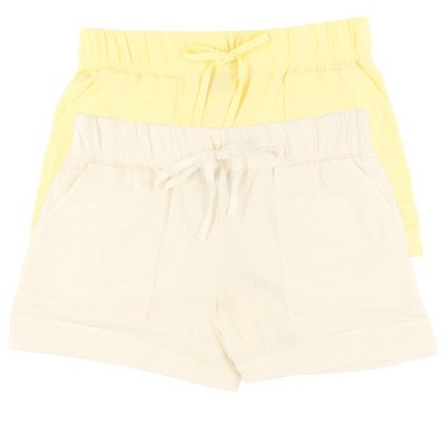 Felina Women's Organic Cotton Stretch Drawstring Short 2-Pack