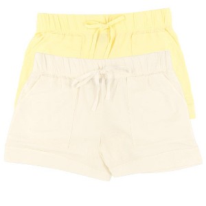 Felina Women's Organic Cotton Stretch Drawstring Short 2-Pack - 1 of 3