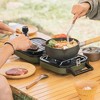 Naturehike 2 Burner Folding Camping Stove with Griddle, Portable Camp Isobutane Gas Stove with 16000 BTU Adjustable Burners & Piezo Ignition - 2 of 4