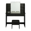 CENGHU Vanity with Lights and Mirror, Makeup Desk with Drawers and Cabinet Vanity Desk with Led Light , Makeup Vanity, Vanity Table for Bedroom - 3 of 4