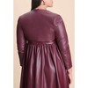ELOQUII Faux Leather Layering Sleeves - 3 of 4