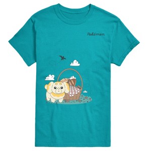 Men's - Pokémon - Fidough Picnic  Faux Multi Short Sleeve Graphic T-Shirt - 1 of 3