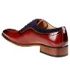 Gino Vitale | Gino Vitale Men's Lace Up Medallion Toe Dress Shoes - 3 of 3