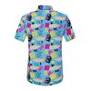 BLUEMING Men's Hawaiian Shirt Short Sleeve Floral Button Down Shirts Hot Holiday Beach Shirts - 3 of 4