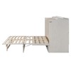 Whisen Modern Design Murphy Bed, Folded into a Cabinet with Large Drawers and USB Ports - 3 of 4