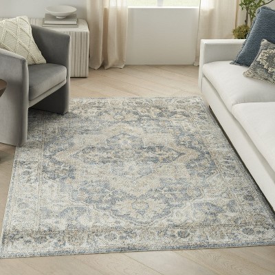 Machine Washable Bohemian 5'3" x 7' Area Rug