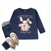 The Juniper Shop Coquette Cottontail Bunny Club Toddler Long Sleeve Tee - 3 of 4