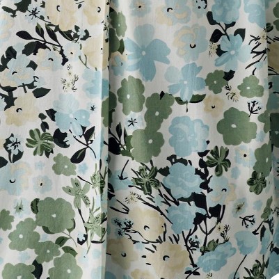 white aqua sky floral