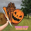 Big Dot of Happiness Pumpkin Skeleton - Large Scary Jack-O'-Lantern Skeleton Yard Sign Outdoor Lawn Decorations Yard Signs - 40 Inches Tall - 3 of 4