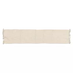 90" x 20" Cotton Textured Table Runner Khaki - Threshold™