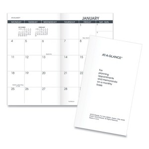 Pocket Size Monthly Planner Refill, 6 x 3.5, White Sheets, 12-Month (Jan to Dec): 2026 - 1 of 4