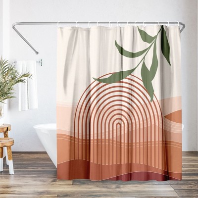 71x74 Boho Rustic Shower Curtain - 100% Polyester - Water-Resistant Bath Curtain