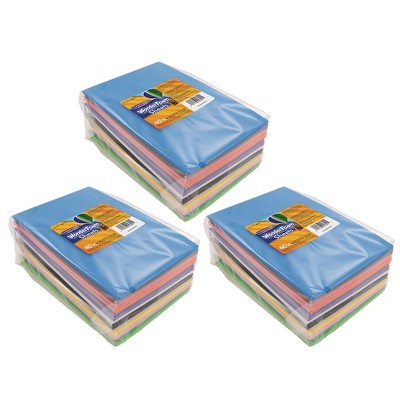 Creativity Street WonderFoam Sheets, Assorted Colors, 5.5" x 8.5", 40 Sheets Per Pack, 3 Packs
