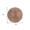 Salmon Charcoal And Beige Geometric Washable Indoor Outdoor Area Rug - 3 of 4