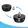 Unique Bargains Round Non-Slip Furniture Pads with Stainless Steel Washer and Screws - 4 of 4