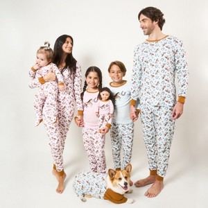 Leveret Cotton Matching Family Pajamas Horse Print - 1 of 4