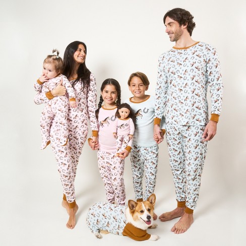 Leveret Cotton Matching Family Pajamas Horse Print - image 1 of 4