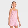 Girls' 2pc Tank Top and Shorts Pajama Set - art class™ - 3 of 4