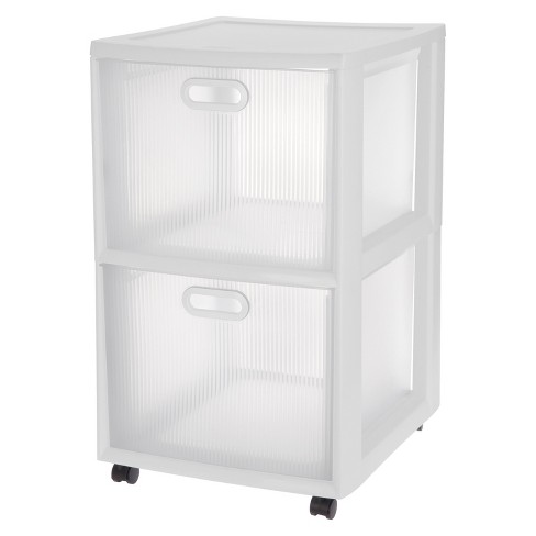 Sterilite® Ultra 2-Drawer Storage Cart White : Target