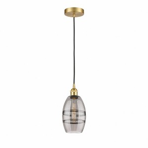 Vaz - 1 Light Cord Hung Mini Pendant In Industrial Style-8.13 Inches Tall and 5.88 Inches Wide - 1 of 1