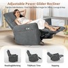 ORRD 270° Power Swivel Rocker Recliner Chair - Electric Nursery Glider with Push-Button Recline, Dark Gray - 3 of 4
