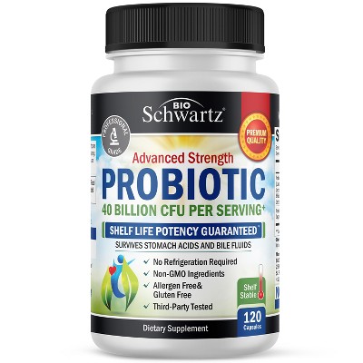 Probiotics 40 Billion Cfu Capsules, Gut Health Complex With Astragalus ...