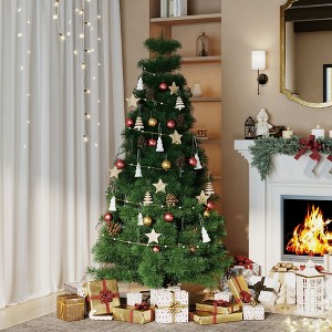 JIONJOY Spruce Artificial Christmas Tree with Sturdy Metal Stand for Holiday Home Decor - 1 of 4