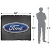 Ford Oval Logo Metallic Blanket 50"x60" Woven Tapestry - 2 of 4