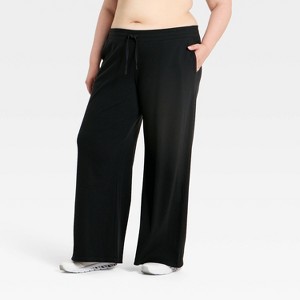 Pantalón de pierna recta con canalé para mujer - All In Motion™