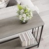 Narrow Console Table with Engineered Wood Shelf and Metal Frame, Small Entryway Sofa Table for Living Room, Foyer, Bedroom, Behind Couch - 2 of 4