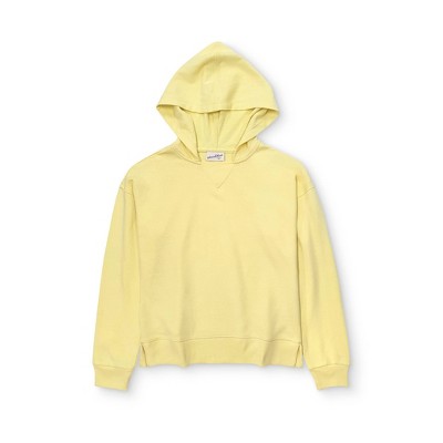 yellow hooded sweatshirt women's