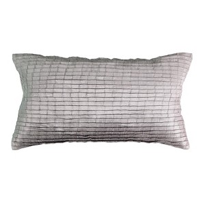 Gray & Plum Henriette Pleated Lumbar Pillow - Beautyrest