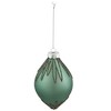 Northlight Matte Finial Glass with Glitter Starburst Design Christmas Ornament - 5" - Green - 4 of 4